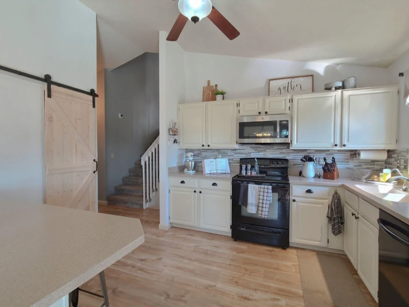 Waterproof Luxury Vinyl Flooring in a kitchen